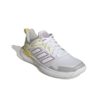 adidas Buty tenisowe Defiant Speed Allcourt biało/żółto/fioletowe damskie